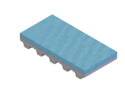 Sylomer blue coating for timing belts