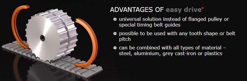Easy drive pulleys