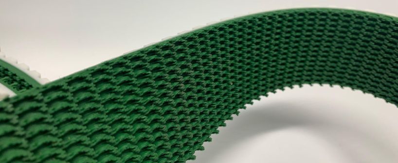 Timing belt with coating green supergrip