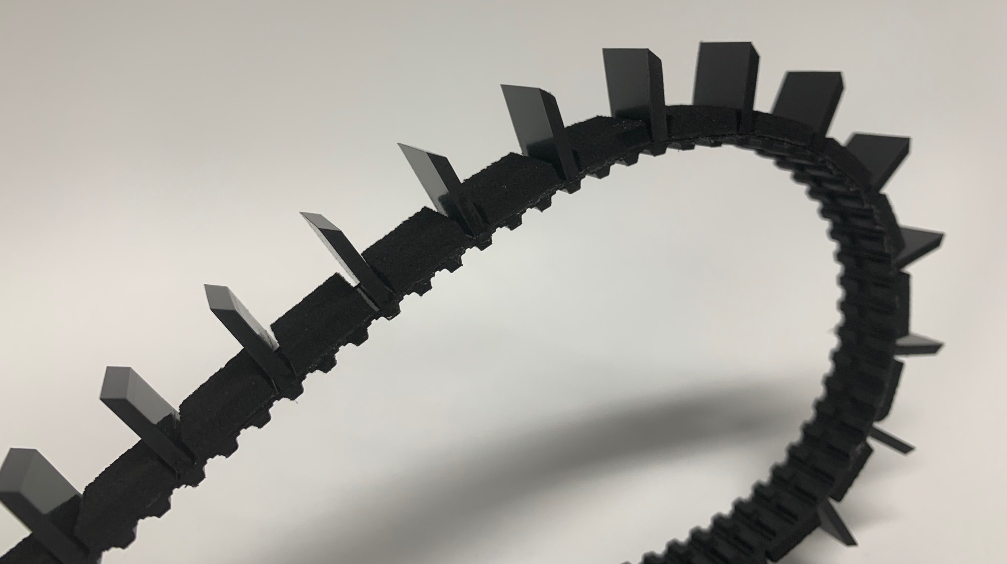 Timing belt with porol coating & cleats